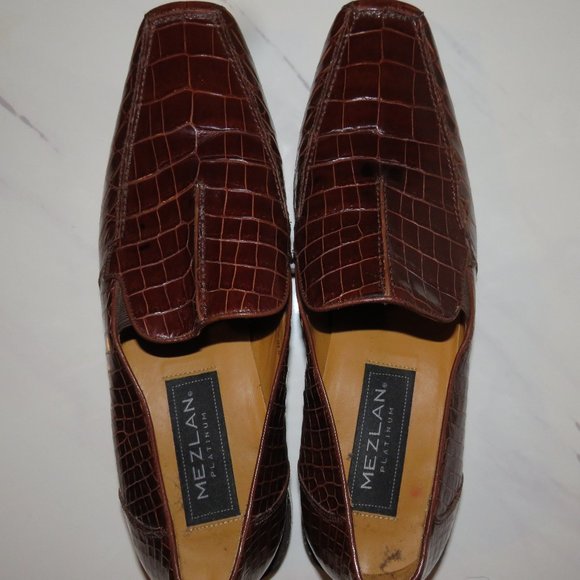 Mezlan Crocodile Loafers